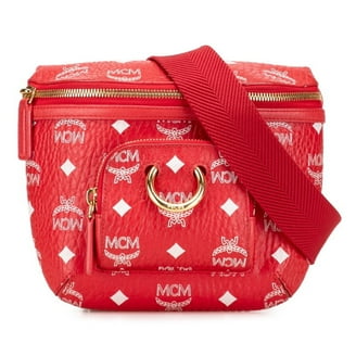 MCM Women's Blue Logo Single Strap Shoulder Bag - Walmart.com