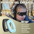 thumbnail image 3 of ZOHAN EM054 Electronic Shooting Ear Protection, Slim Active Noise Reduction Earmuffs with 4X Sound Amplification for Gun Range,Hunting, 3 of 8