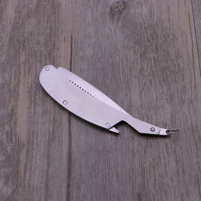 BESTYASH Silver Stainless Steel Beard Comb Durable Lightweight Folding Comb for Travel