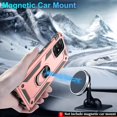 thumbnail image 6 of Samsung Galaxy A71 5G Case (Not Fit Galaxy A71 4G) with HD Screen Protector, Dual Guard Protection Series Case with Portable Magnetic Ring Stand for Samsung A71 5G (Rose Gold Military Case), 6 of 8