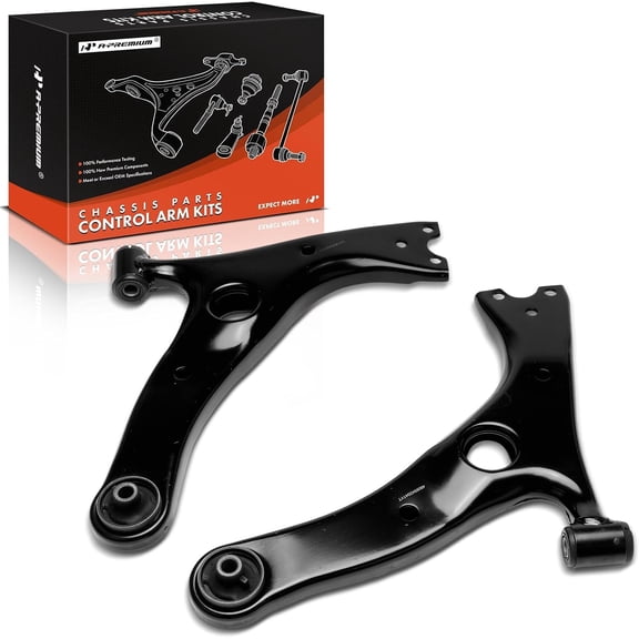 A-Premium 2 x Front Lower Control Arms, with Bushing, Compatible with Toyota RAV4 2001 2002 2003 2004 2005