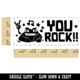 thumbnail image 2 of You Rock Teacher Student School Self-Inking Rubber Stamp Ink Stamper - Lime Green Ink - Small 1-1/2 Inch, 2 of 7