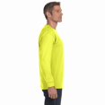 thumbnail image 5 of Gildan Hi Vis Long Sleeve Heavy Cotton T-Shirt for Men, Crew Neck Workwear Tee, Safety Green, M, 5 of 5