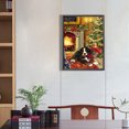 thumbnail image 2 of 5D DIY Taladro Diamante Pintura Perro Navidad Kit 45x60cm, 2 of 9