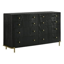 Coaster Arini Coastal 8-drawer Wood Bedroom Dresser in Black