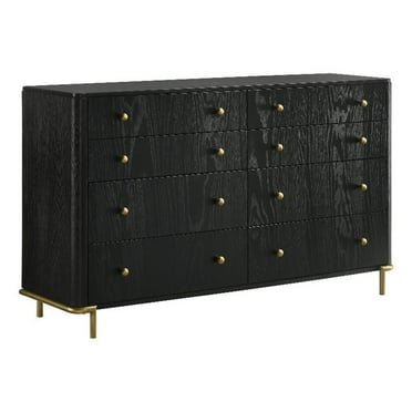 Coaster Arini Coastal 8-drawer Wood Bedroom Dresser in Black