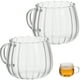 thumbnail image 1 of 2 tazas de vidrio transparente con asa de 350 ml para café, té, sopa y bebidas., 1 of 5