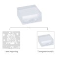 thumbnail image 3 of 1pc Christmas Clear Acrylic Soap Stamps DIY Soap Molds Supplies Square Christmas Tree Pattern 53x53x16mm pattern: 50x50mm, 3 of 7