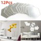thumbnail image 2 of 6/12 Uds pegatinas de espejo de pared 3D autoadhesivas DIY forma hexagonal azulejos acrílicos pegatina decoración del hogar pegatina decorativa artística de pared, 2 of 5