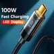 thumbnail image 2 of Cable de Carga Súper Rápida Tipo C a Tipo C de 100W con Pantalla Led para Xiaomi, para Samsung, 2 of 10