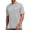 Shallow Flower Gray, variant on Men Short Sleeve T-shirt Crewneck Summer Tee Shirt Gray Casual Loose Plain Basic Tops L