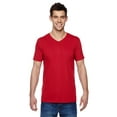 thumbnail image 2 of Fruit of the Loom 4.7 oz. 100% Sofspun Cotton Jersey V-Neck T-Shirt (SFVR) Fiery Red, 3XL, 2 of 2