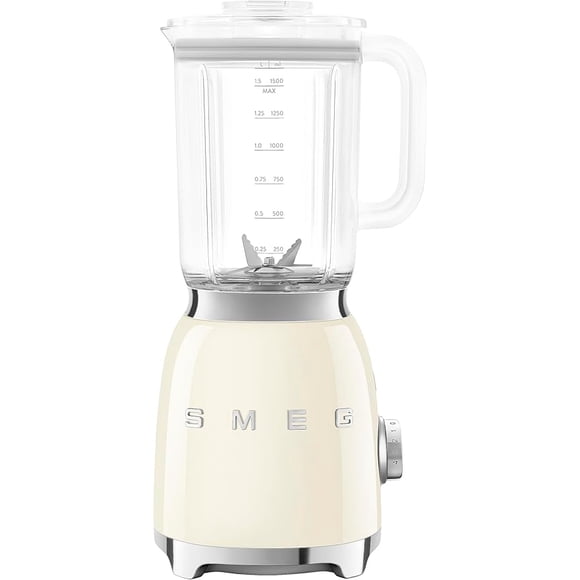 Smeg 50's Retro Style Countertop Blender, Cream, BLF03CRUS