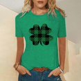 thumbnail image 2 of QIPOPIQ Chemises à Manches Courtes pour Femmes Col Rond T-Shirts de la Saint-Patrick T-Shirts Amples T-Shirt Trèfle T-Shirt Vert T-Shirts Tops St Patricks Day Tunique T-Shirts de Vacances T-Shirts Graphiques Offres, 2 of 5