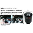 thumbnail image 5 of ICBEAMER Black Aluminum w/ Carbon Fiber 2.5" Shift Knob, Tall Fit Automatic and 4, 5 and 6 Speed Manual Transmission Vehicles, Interior Car Gear Lever Stick Shift Handle Automotive Replacement Parts, 5 of 8
