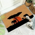 thumbnail image 5 of Giyblacko Area Rug Door Mats Elephant Grassland and Sunset Carpet Floor Mats, 5 of 5
