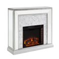 thumbnail image 2 of SEI Trandling Mirrored Faux Marble Fireplace, 2 of 5