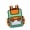Green, variant on Fun Daypack with Paper Designs School Bag Casual Book Bags Backpack for School Trips and Daily Adventures
