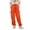 Orange, variant on Boys Sweatpants,Girls Cargo Pants High Waisted Drawstring Loose Fit Pockets Sweatpants Style,Boys Pants,Orange,7-8 Years