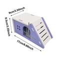 thumbnail image 3 of Small Animal Hideout With Climbing Ramp Ventilated Design For Hamsters Gerbils Mice Cage AccessoryPink-17X9Cm, 3 of 5
