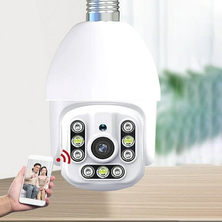 

Lwhmf Wireless WiFi Lamp Holder Bulb Type Surveillance Camera Outdoor Waterproof Dome Camera Mobile Phone Remote Lwhmf1362