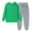 Green, variant on Coerni Girls Boys 2 Piece Tracksuit Outfits Kids Hooded Sweatshirt Youth Jogger Sweatpants Set Fleece Sweatsuit Fall Clothing