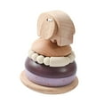 thumbnail image 4 of Bloques Apilables de Madera CUTICAT Adornos de Construcción Elefantes Educativo Juguete Montessori, 4 of 8