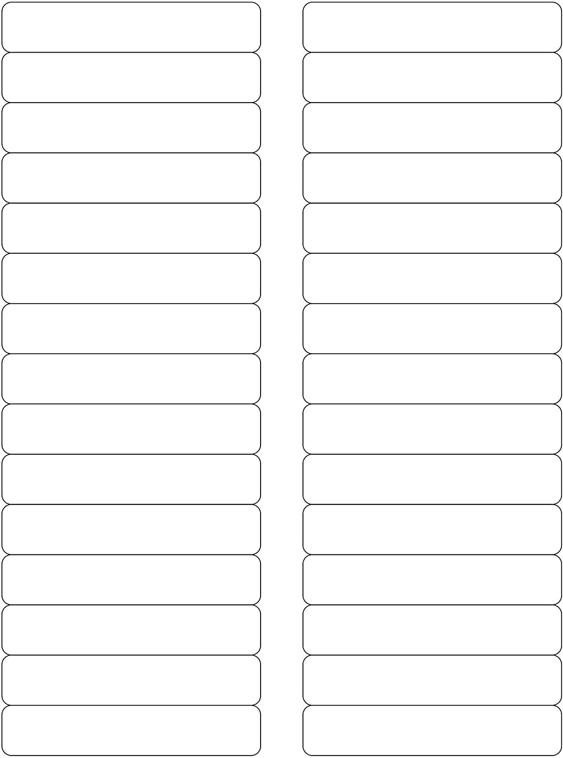 MACO Laser/Ink Jet White File Folder Labels, 20/20 x 20-20/20 Inches, 200 Per  Sheet, 20 Per Box (ML-FF201) - Walmart.com In Address Label Template 16 Per Sheet