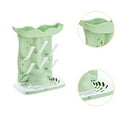 thumbnail image 6 of Almencla Drying Rack Feeding Cups Holder 6 Hook Vertical Detachable Kitchen Space Saving Water Bottle Drying Rack with Tray Green, 6 of 8