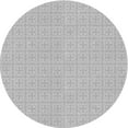thumbnail image 1 of Ahgly Company Machine Washable Indoor Round Transitional Gunmetal Gray Area Rugs, 3' Round, 1 of 7