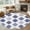 Purple, variant on Green Geometric 6ft Round Rugs, Vintage Moroccan Rhombic Bohemia Gray Washable Non-Slip Area Rugs for Living Room Bedroom Kitchen, Soft Low Pile Dining Room Kicthen Circle Carpet, Indoor Floor Rug