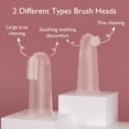 thumbnail image 2 of Momcozy Silicone Baby Finger Toothbrush, Soft Training Toothbrush for Infant & Toddler, Oral Cleaner for Teething, 2 Count, 2 of 5