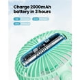 thumbnail image 4 of Ventilador con clip Gaiatop Gaiatop - Batería portátil (2000 mAh), color verde, 4 of 6