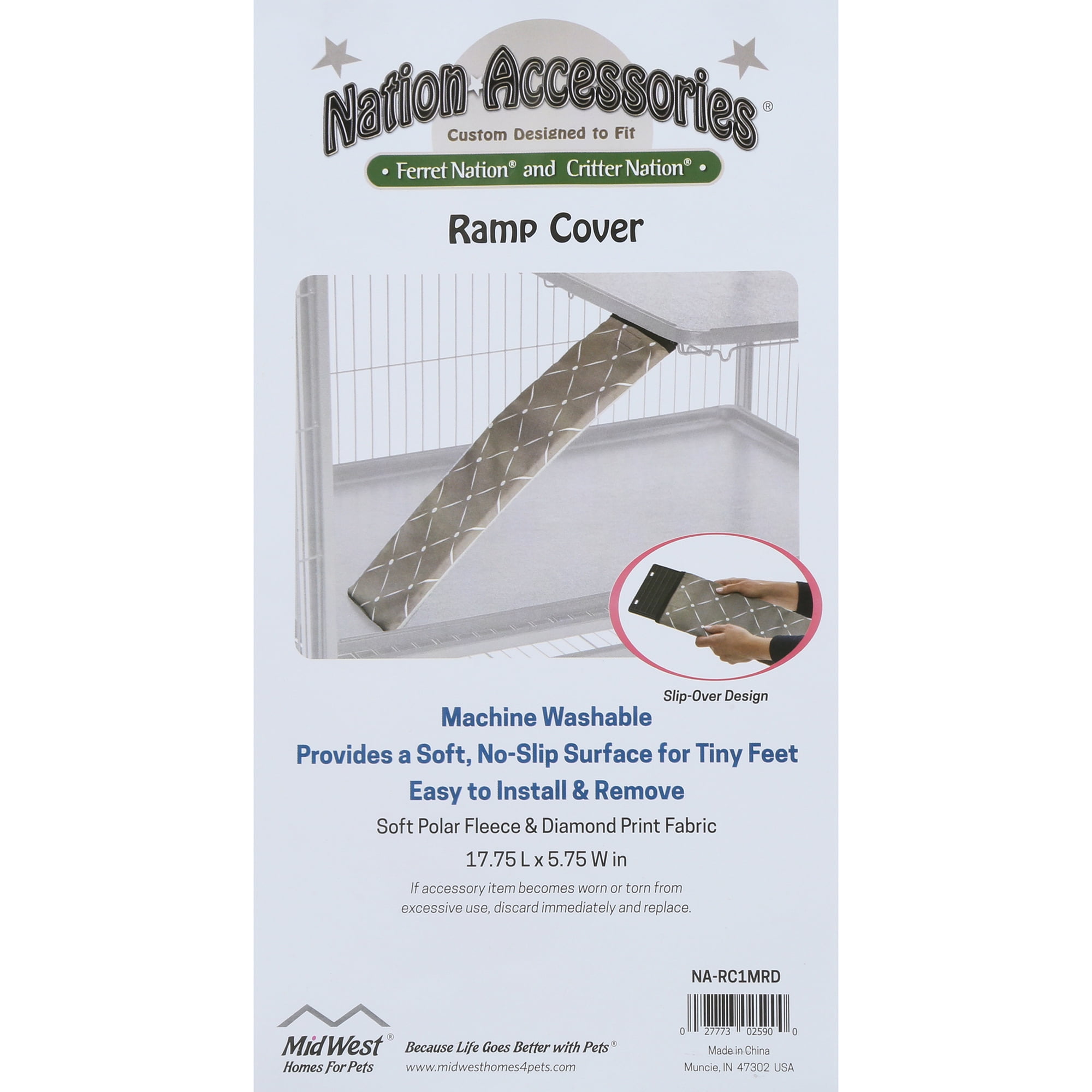MidWest Homes for Pets Ferret/Critter Nation Cage Designer Ramp Cover, Small, Tan