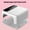 White, variant on YAHHU 72W Nail Lamp Gel Nail Polish Dryer Quick Drying Nail Art Machine, Rechargeable, LED Display, Pink (10 inches / 25.4 cm)