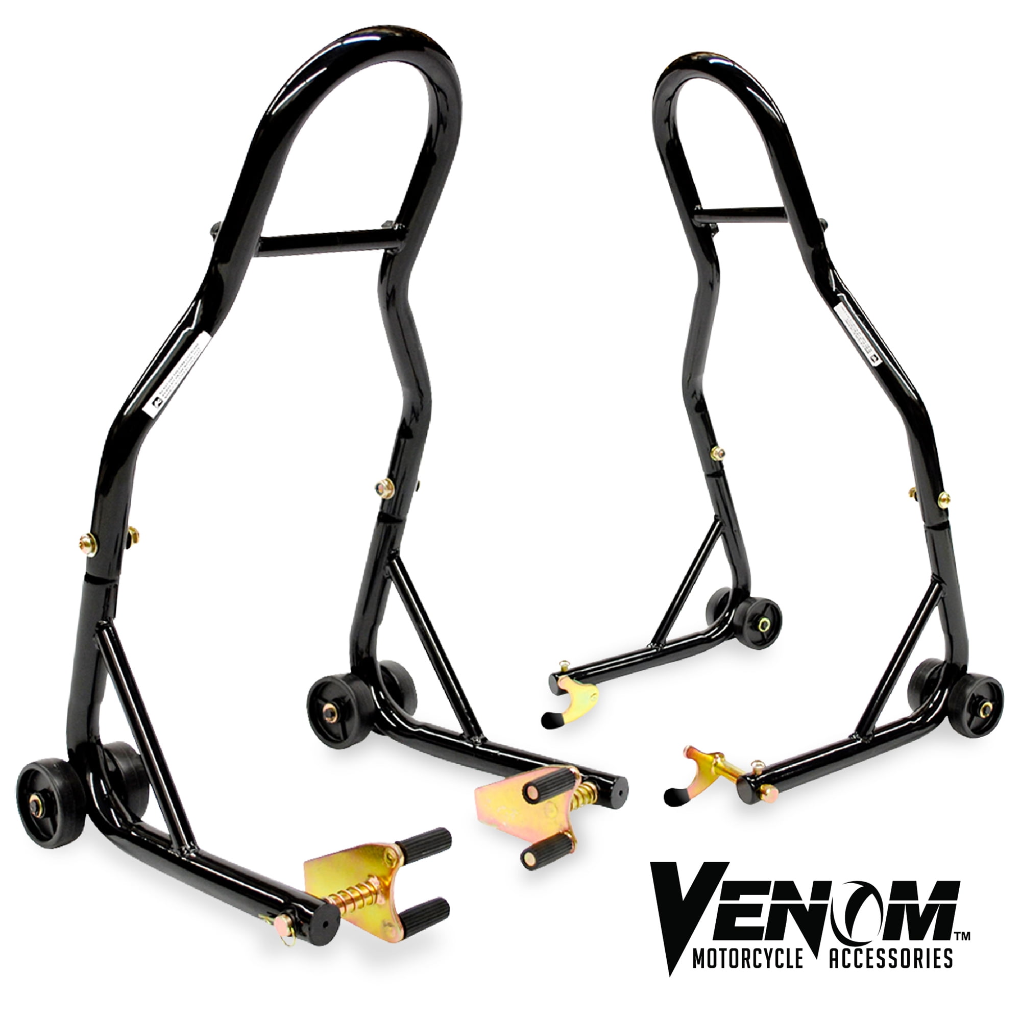 Venom Motorcycle Front+Rear Dual Lift Stand w/Spools For Honda CBR1000RR 2004-2011 
