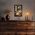 thumbnail image 5 of ZHONGYUTONG Nativity Canvas Wall Art Vintage Jesus Pictures Baby Jesus with Lamb Painting Nativity Scene Print for Bedroom Decor Framed (12.00" x 18.00"), 5 of 5