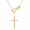 Yellow Gold, variant on Vionarel Infinity Cross Necklace for Women, 925 Sterling Silver, White Gold Plated, D Color VVS1 Moissanite Cross Pendant, Faith Jewelry, Gift for Women