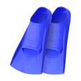 thumbnail image 1 of Aletas de natación azules, aletas de entrenamiento de natación para niños para natación de regazo, tamaño de viaje con bolsa de malla, aletas de natación de silicona para niños, adolescentes, 1 of 5