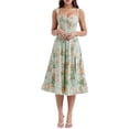 thumbnail image 2 of Gupgi Midi Floral Dress for Women Sleeveless Split Flowy Boho Dresses with Pockets, 2 of 9