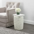 thumbnail image 6 of JONATHAN Y Rafi 17.75" Transitional Bohemian Geometric Drum Garden Stool, Cream, 6 of 10