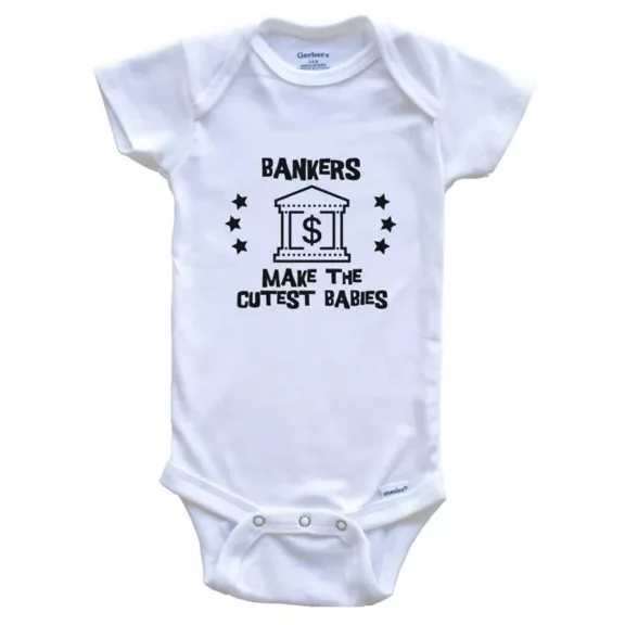 Baby Bodysuit BELLA CANVAS Bankers Make The Cutest Babies Funny Banking Baby Bodysuit