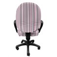 thumbnail image 3 of Geometric Office Chair Slipcover, Stripes Pattern Modern Art Inspired Abstract Geometric Vertical Lines, Protective Stretch Decorative Fabric Cover, Standard Size, Warm Taupe Pink White, by Ambesonne, 3 of 5