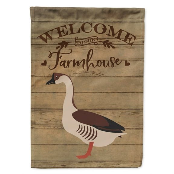 Caroline's Treasures CK6840CHF Chinese Goose Welcome Flag Canvas House Size , Large, multicolor