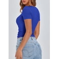 thumbnail image 2 of Remera PRETTYGARDEN 2025 Slim Fit Henley Acanalada Azul L, 2 of 9