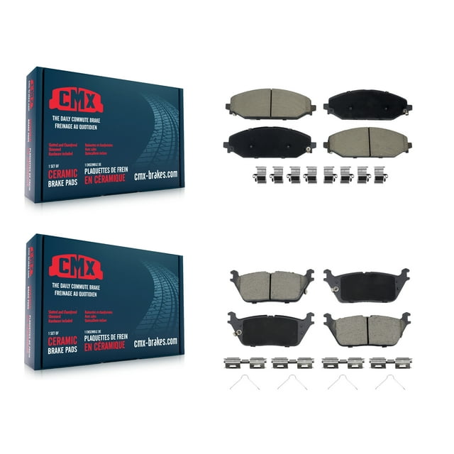 CMX Front Rear Ceramic Brake Pads Kit for Car Ram 1500 Jeep Wagoneer Grand L KCX-100538