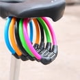 thumbnail image 4 of maskred Portable Security Bike Lock 4 Digit Loop Lock Resettable Combination Cable Lock for Green, 4 of 6