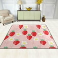 thumbnail image 3 of Dreamtimes Strawberry Area Rug, 80"x 58" Pet & Child Friendly Carpet for Living Room Bedroom Dining Room,Indoor Outdoor Soft Rug Washable Non Slip Comfortable Area Rug, 3 of 6