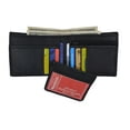 thumbnail image 6 of Soft Leather Mens Bifold Wallet with Removable ID Holder 1615, 6 of 42