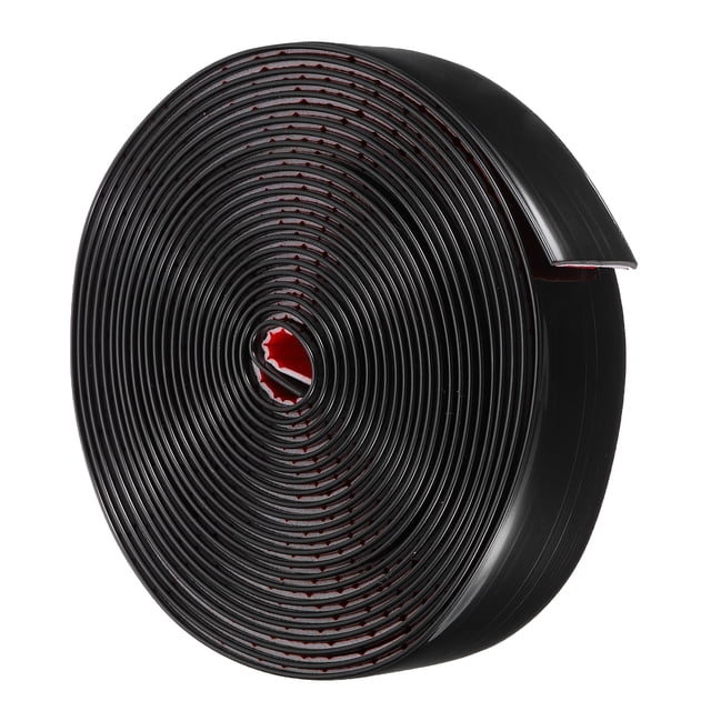 Uxcell Moldura de Pared Autoadhesiva, 1.2" x 16Ft Moldura de Panel 3D de PVC para Marco de Ventana Negro